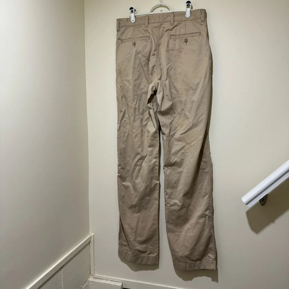 Men’s L.L Bean Vintage Khaki Natural Fit Straight Leg Office  Pants Size: 31x36 - Picture 10 of 16